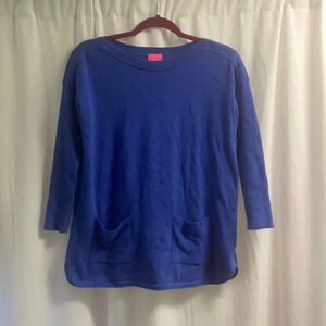 Lilly Pulitzer girl's XL (12-14) Blue Cobo Boatneck Sweater